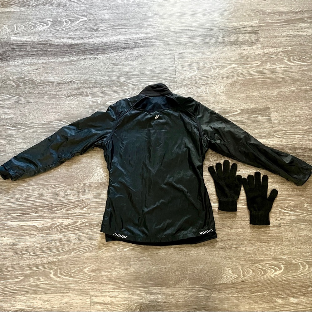 Asics Black Windbreaker Jacket